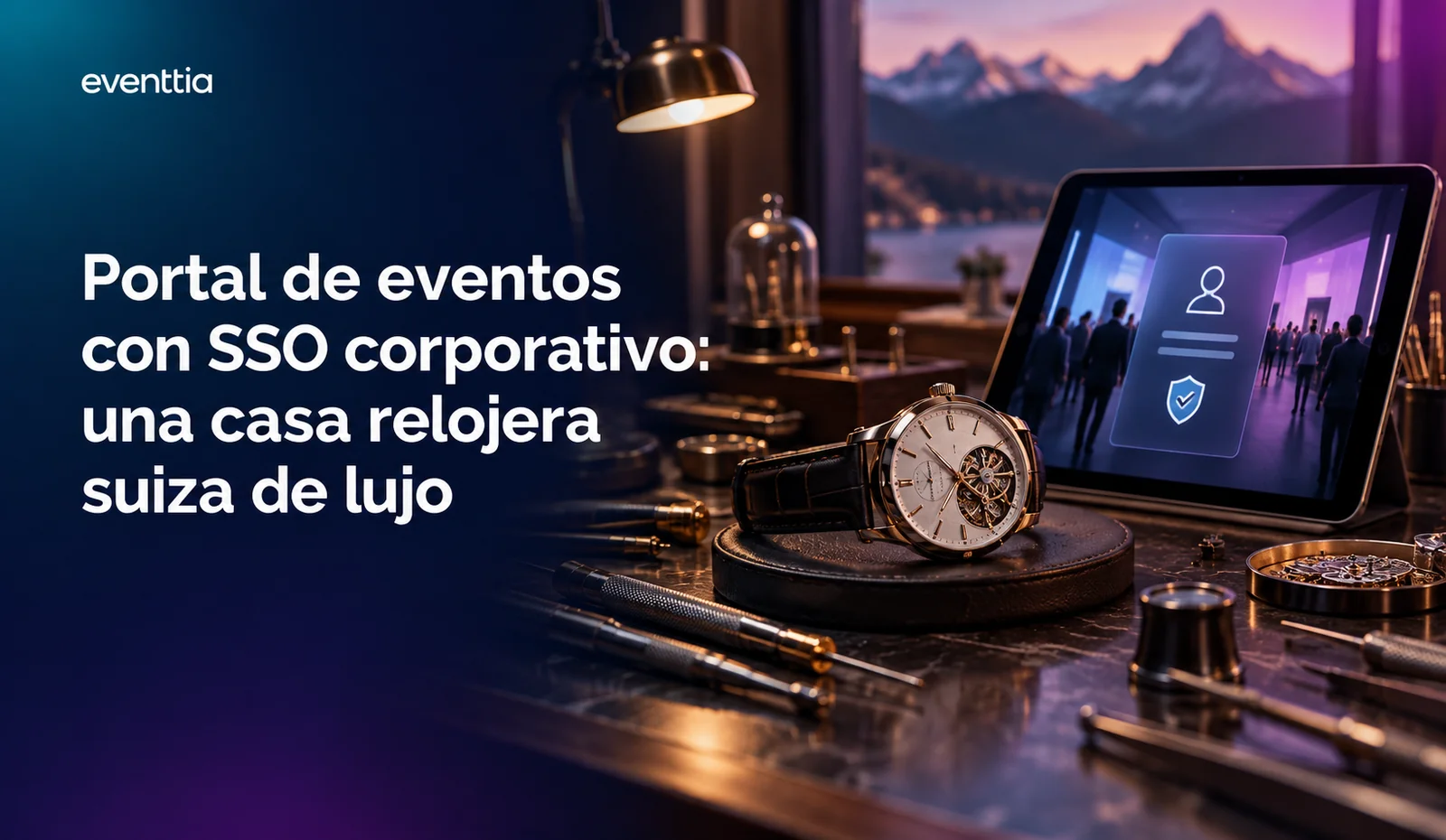 Portal de eventos con SSO corporativo: cómo una casa relojera suiza de lujo integró Eventtia en su intranet