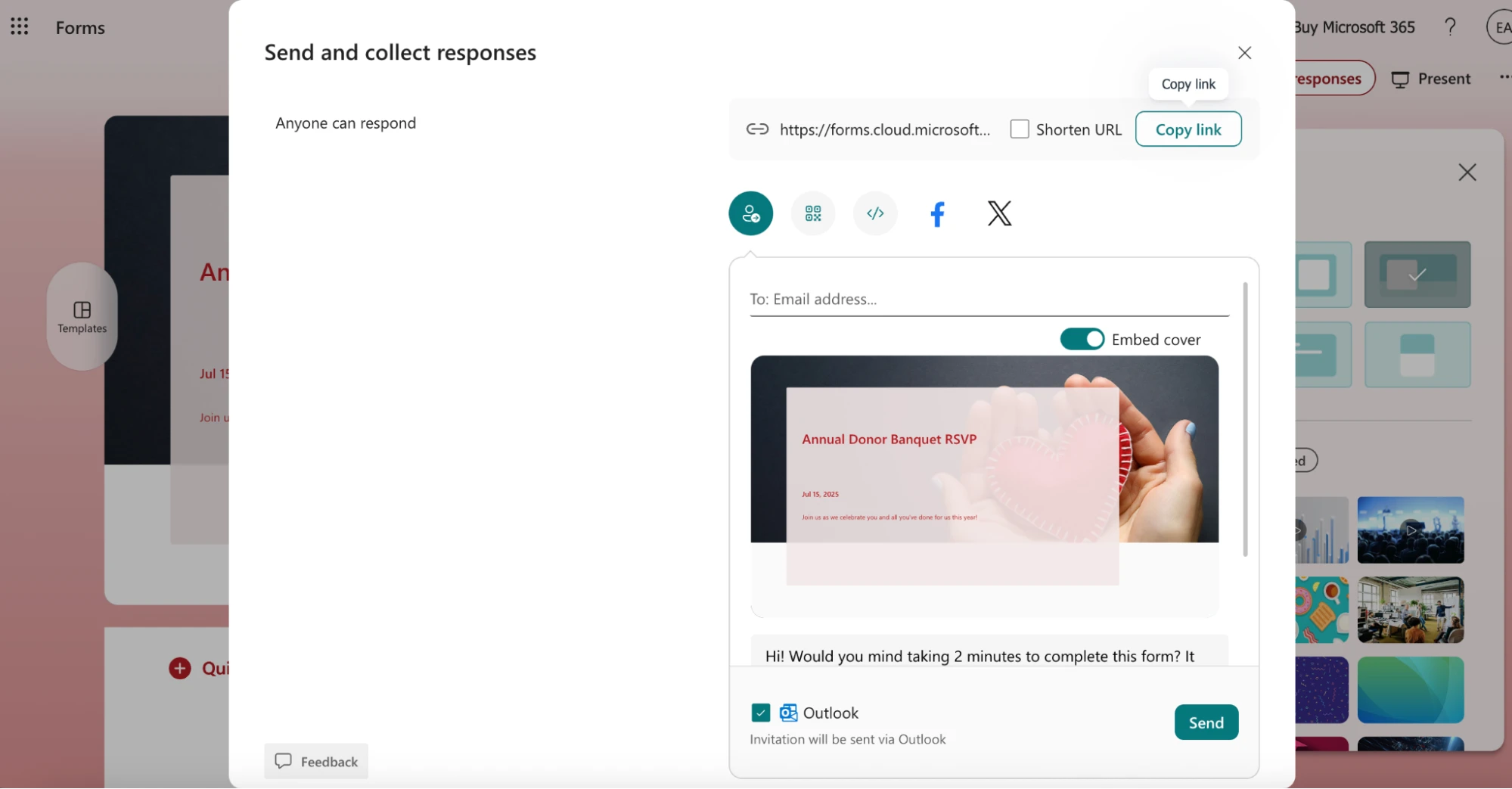 Microsoft Forms for Event Registration