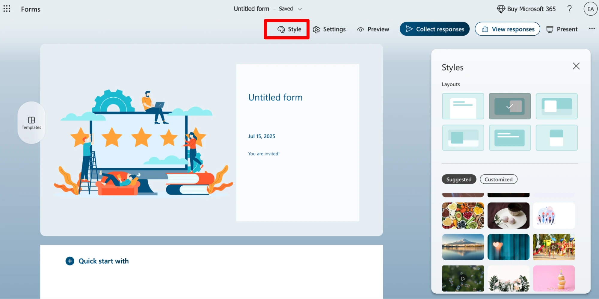 Microsoft Forms for Event Registration