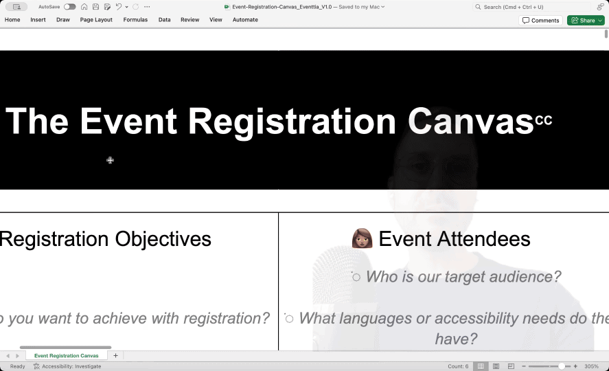 The Event Registration Canvas, by Eventtia, licensed under CC BY-NC-SA 4.0